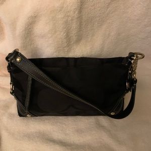 Coach black shoulder bag